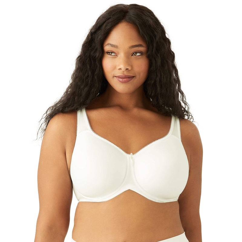 Wacoal Women's Basic Beauty Lightly Padded Underwire Full Coverage T-Shirt Bra, 853192, Ivory 40DD - Image 1